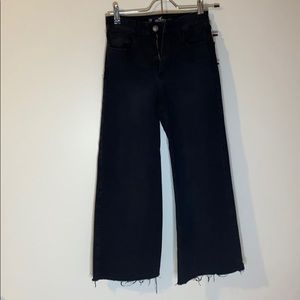 Black Hollister Wide-leg Jeans